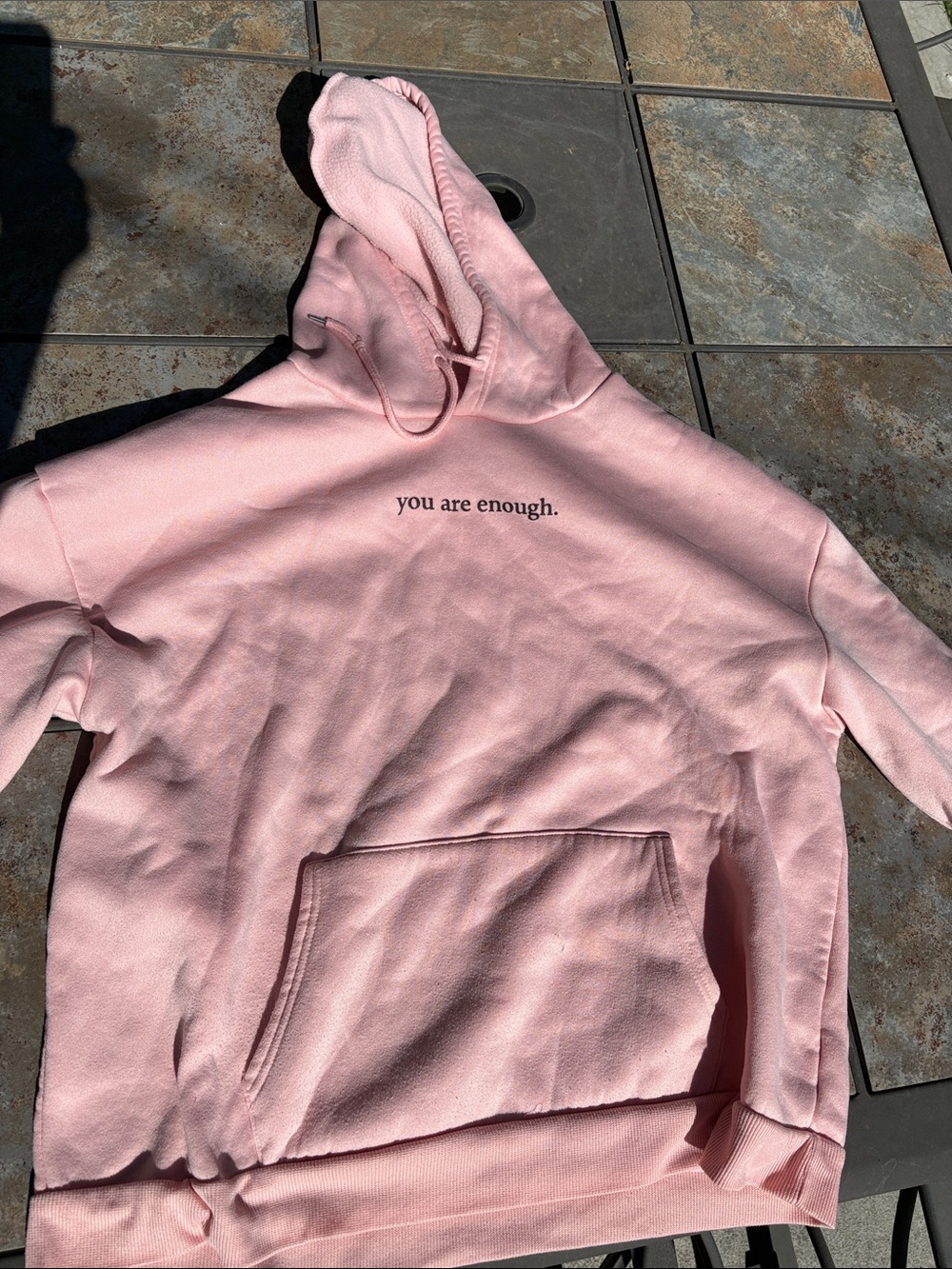 Light Coral colored Motivational Graphic Hoodie